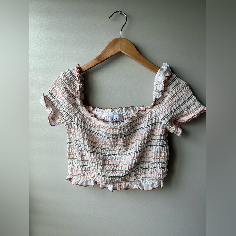 Storia striped crop top